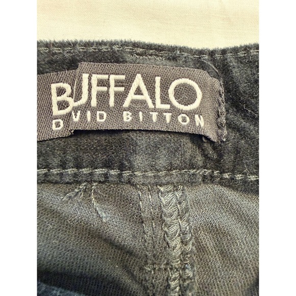 Buffalo David Bitton Velvet Skinny Jeans Womens 10/30 Black Mid Rise 31x30 - Picture 8 of 14